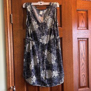 Hawaiian Drawstring Lightweight Dress